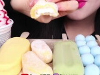 小姐姐吃马卡龙雪糕大全,小姐姐带你探索美味无限的世界